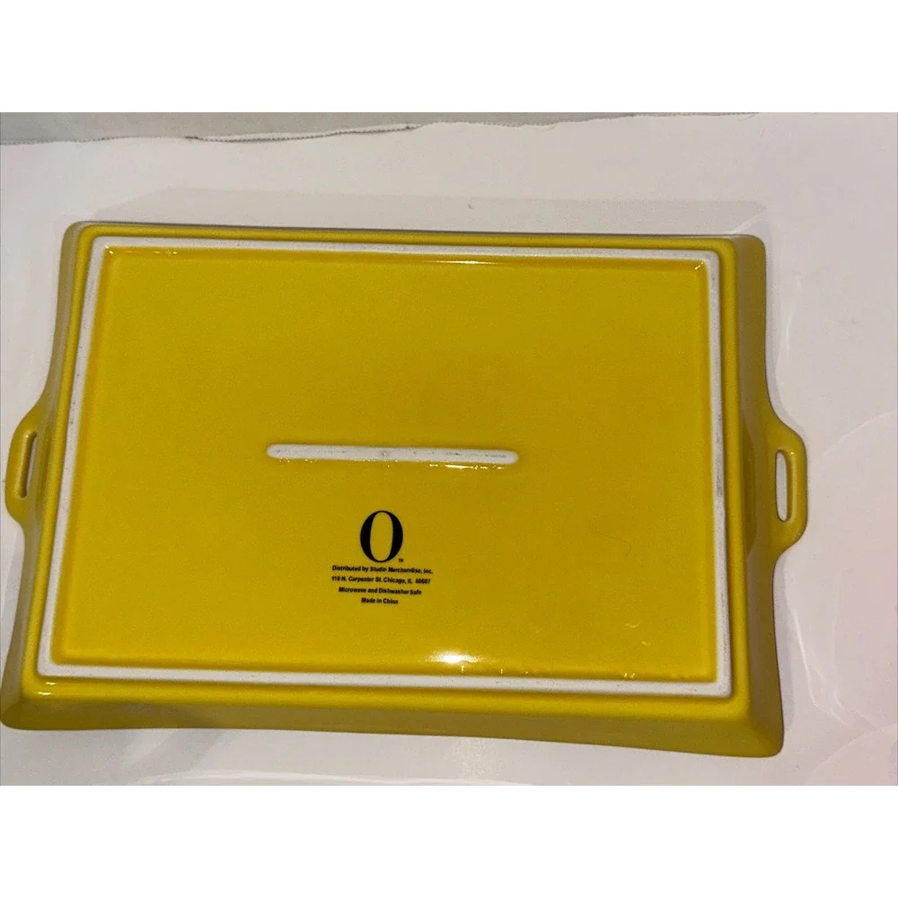 Tea Set Teapot‎ Two Mugs & Tray Green Pink Yellow Color Block 4pc Oprah Winfrey